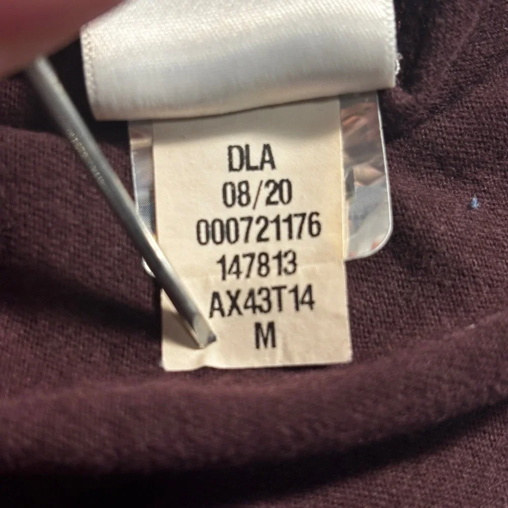 The North Face T-Shirt Mens Medium Burgundy Maroon Short‎ Sleeve Logo Tee